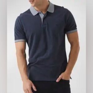 Rodd & Gunn New Haven Polo Heathered Navy Blue